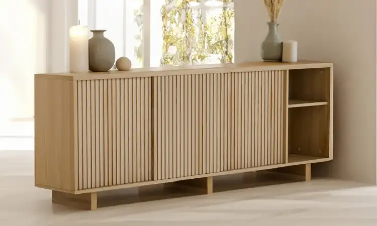 Lemari credenza sebagai partisi, Sumber: etsy.com