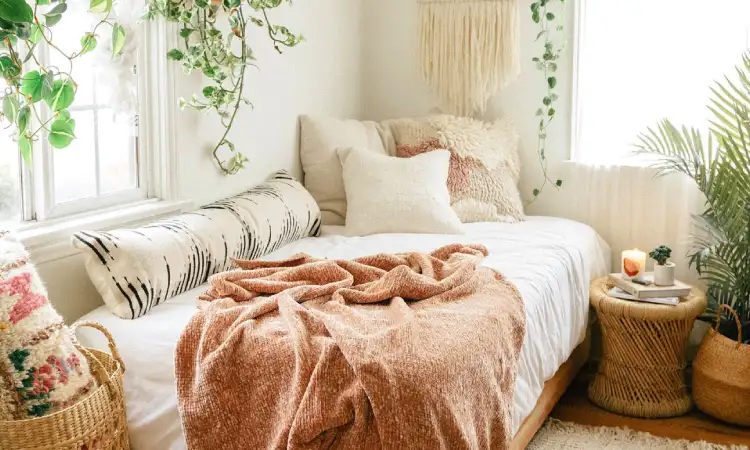 Ciri khas kamar gaya bohemian, Sumber: darlingsofchelsea.co.uk