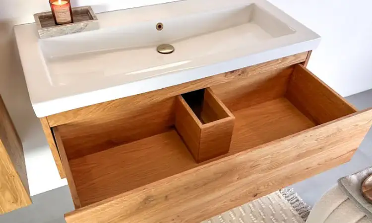 Meja wastafel kayu, Sumber: droomhout.nl
