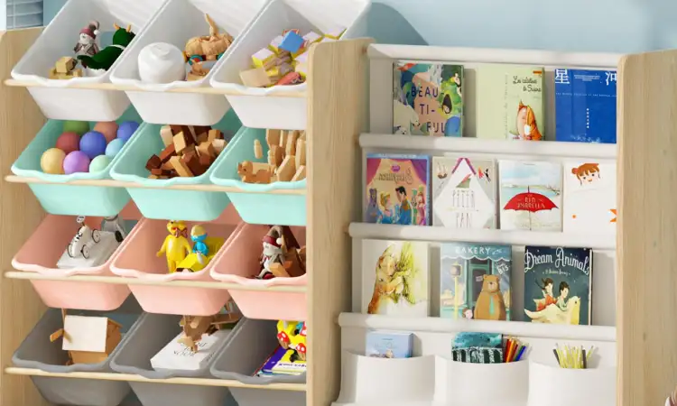 Rak mainan dan buku anak, Sumber: amazon.com