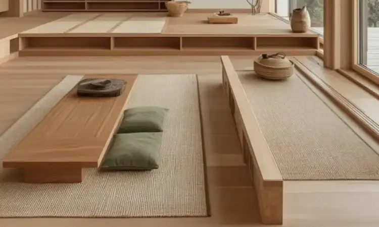 Ruang tamu ala japandi, Sumber: edwardgeorgelondon.com