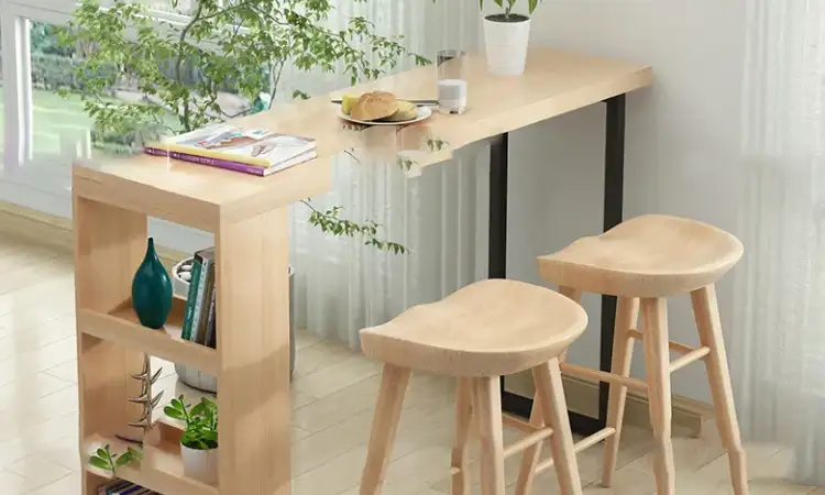 Meja mini bar kayu, Sumber: dhresource.com