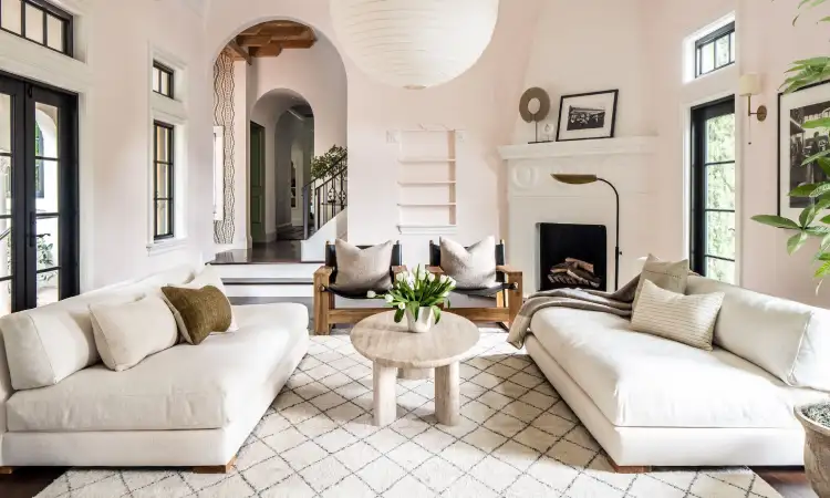 Ruang tamu satu warna, Sumber: mydomaine.com