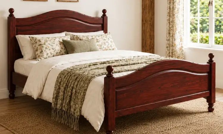 Dipan kayu mahoni, Sumber: endurancebeds.co.uk