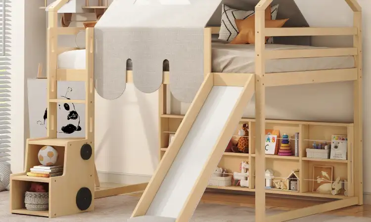 Dipan mezzanine dengan seluncuran, Sumber: ostkcdn.com