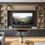 Lemari TV custom, Sumber: AI
