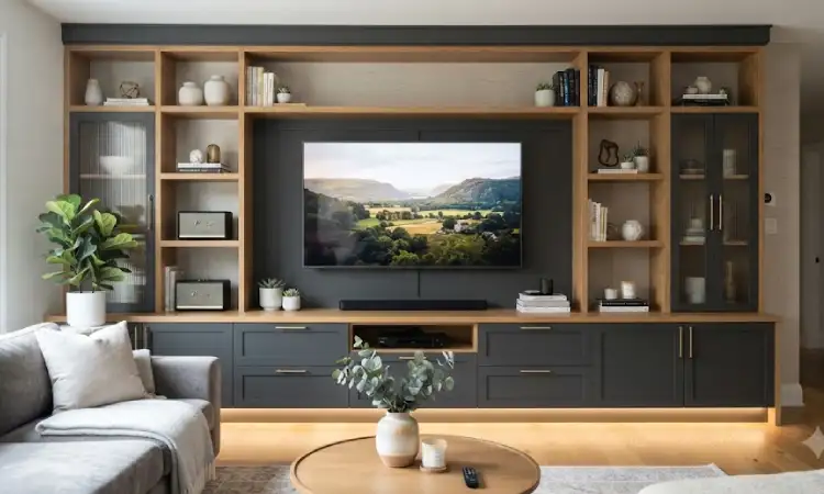 Lemari TV custom, Sumber: AI