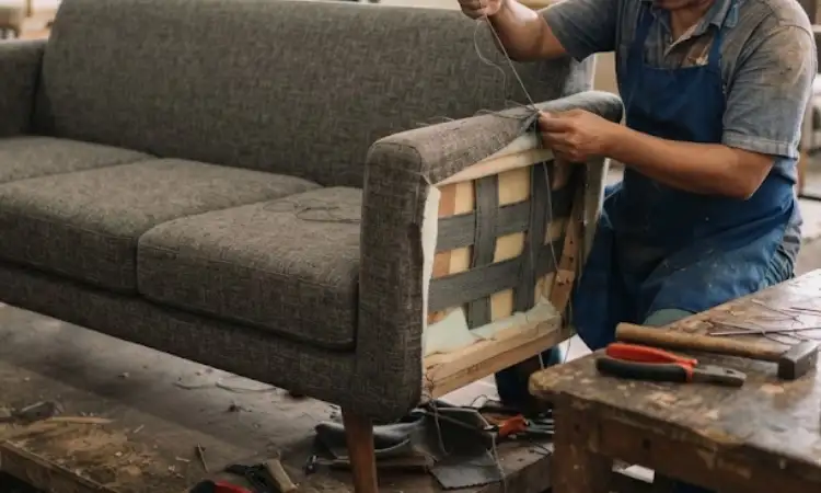 Reparasi sofa, Sumber: AI