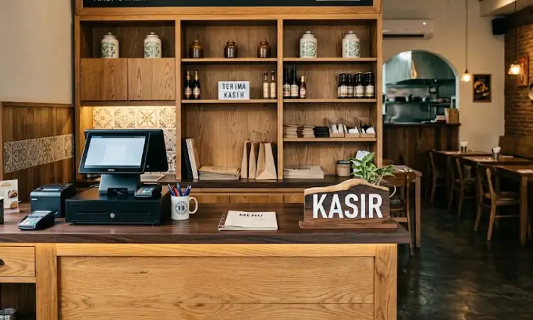 Area kasir, Sumber: AI