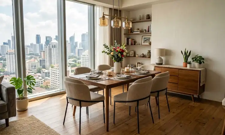 Furniture di ruang makan, Sumber: AI