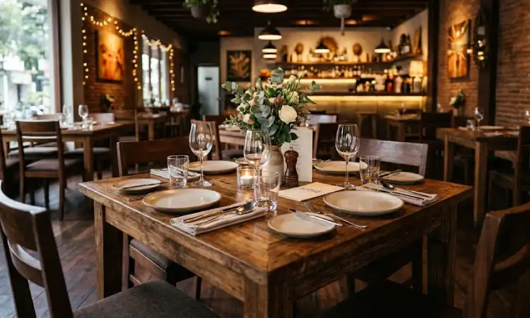 Meja restoran, Sumber: AI