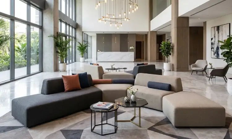 Model Sofa Bentuk Geometris, Sumber: AI
